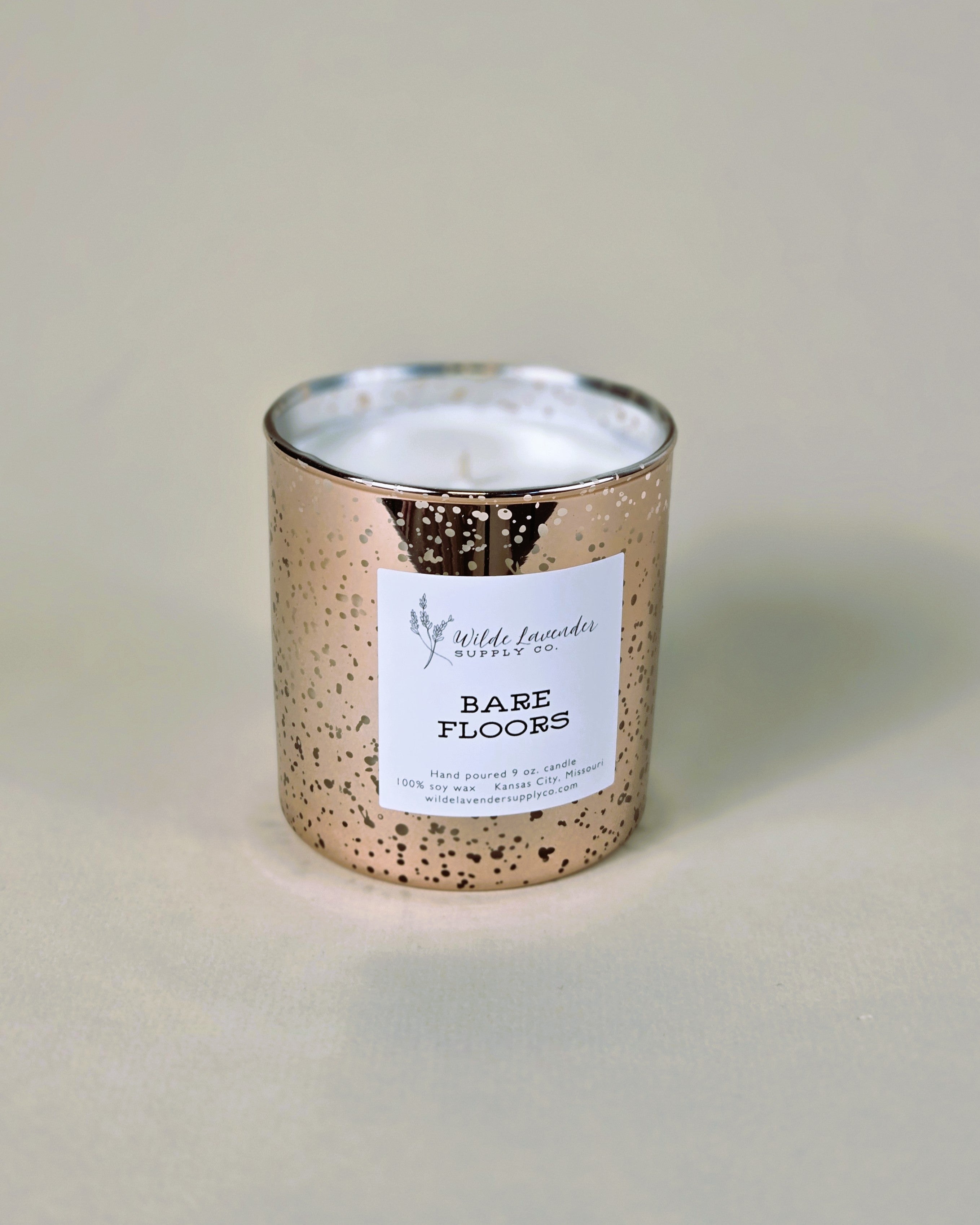 Bare Floors Mercury Glass Candle