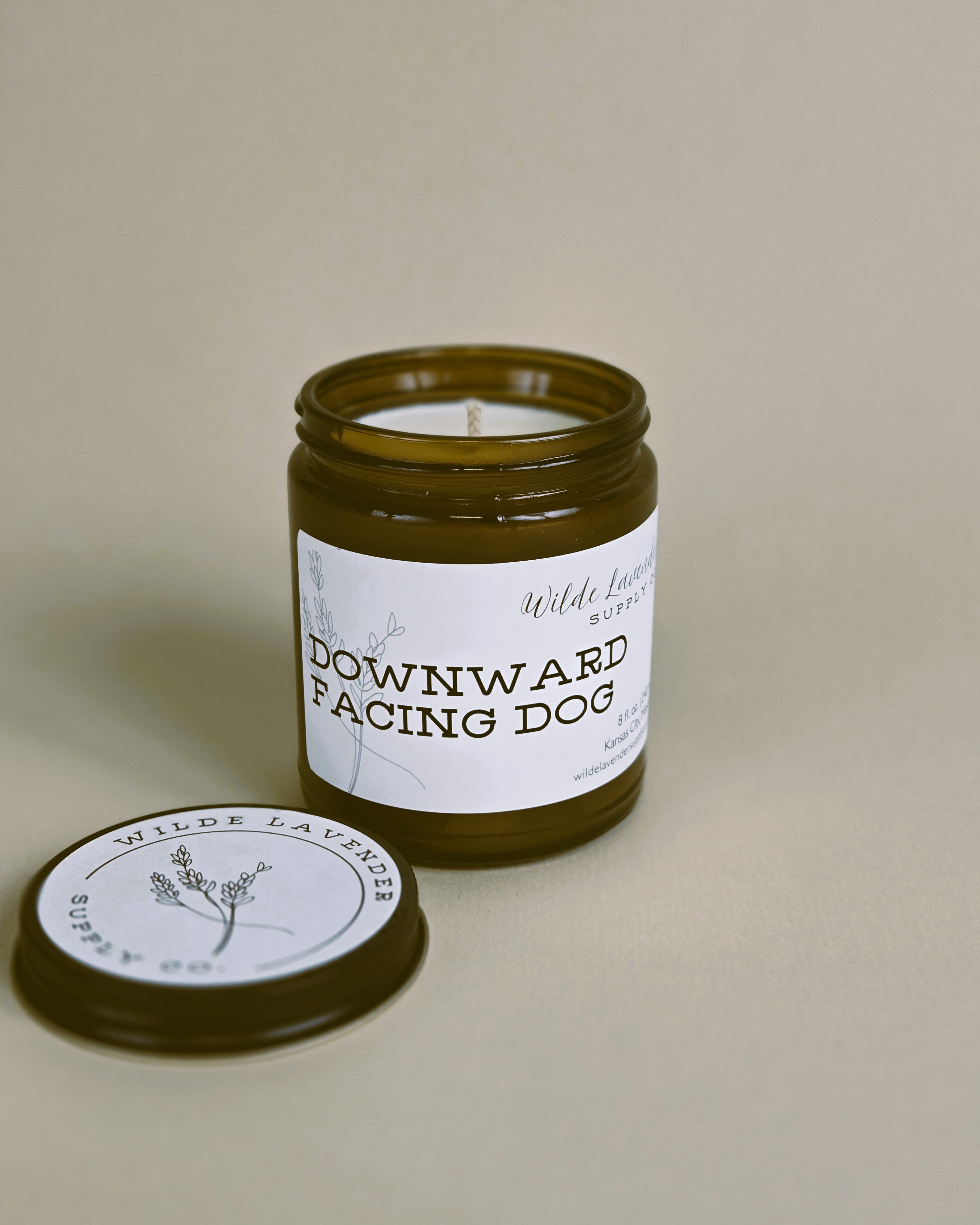 Downward Facing Dog Candles