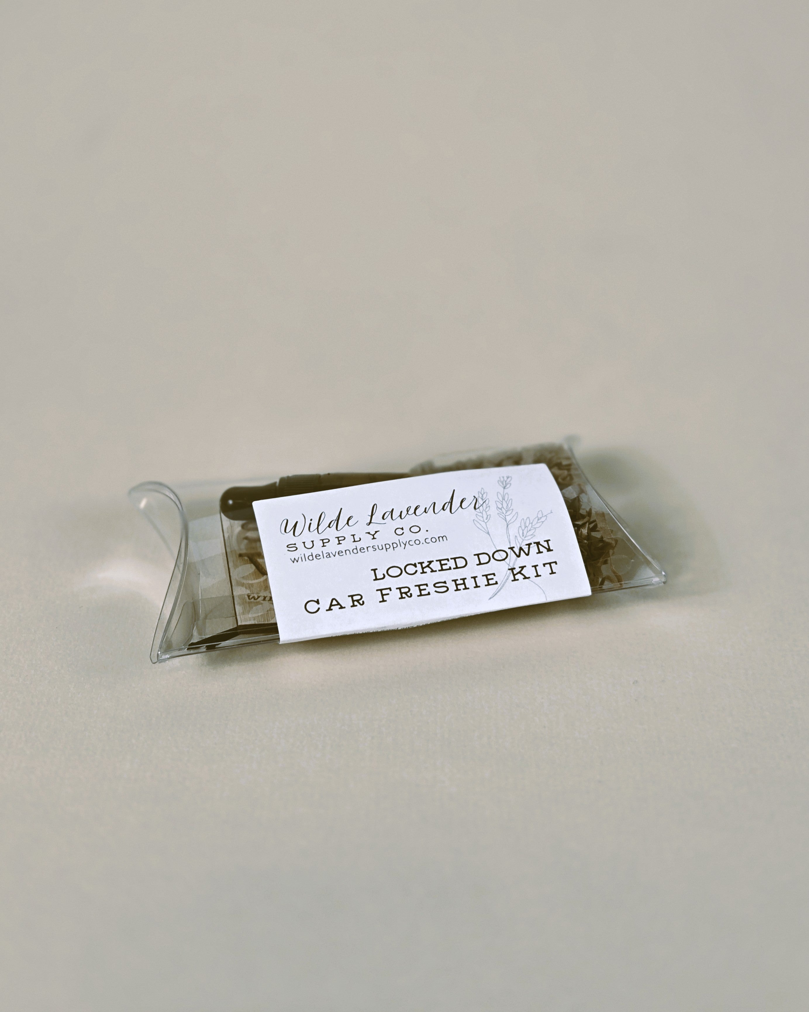 Locked Down Car Freshener | Teakwood & Leather | Wilde Lavender